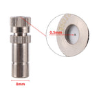 50Pcs Sprayer Nozzle 8mm 0.2~0.6mm Misting Fog Machine Cooling Landscape Dust Removal Disinfection Humidify Water Nebulizer