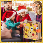 Educational Plane Toys Busy Board - Motor Skills Learning Busy Book Quiet Activity Sensory Toy for Boys & Girls Birthday Gift