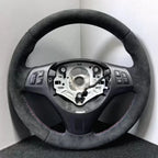 Hand Stitched Steering Wheel Cover Suede M Sport M3 E90 E91 E92 E87 E81 E82 E88 X1 E84 Car Steering Wrap Braid Cover For BMW E93