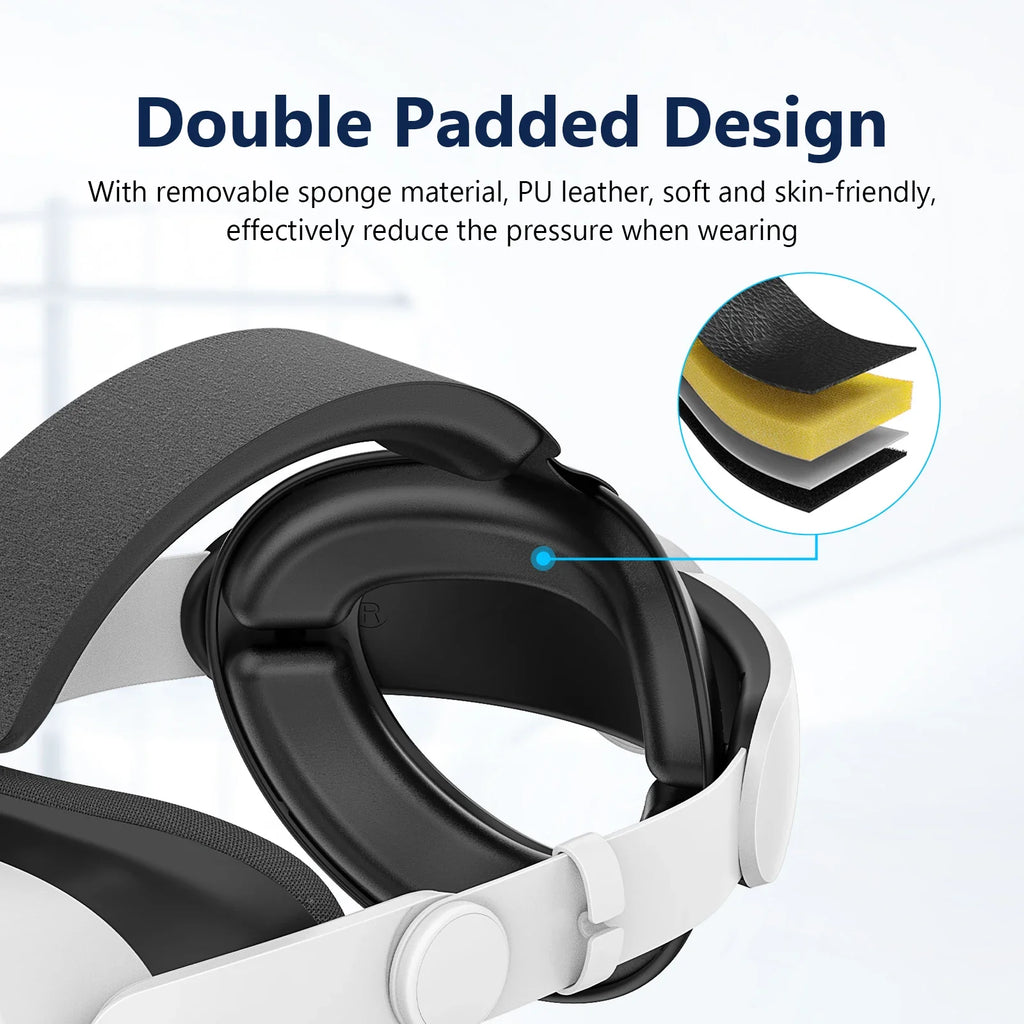 Upgraded Adjustable Head Strap For Quest 3/3S Replacement Headband For Quest 3S Comfort Wear Elite Strap Headwear VR Accessories