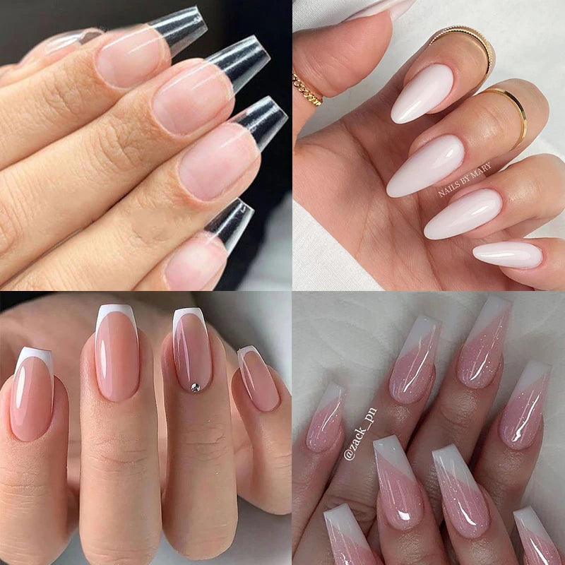 BORN PRETTY Acrylic Gel For Manicure Crystal 30ml Nail Gel Polish For Extension False Nail Tips Quick Building Hybrid Varnish