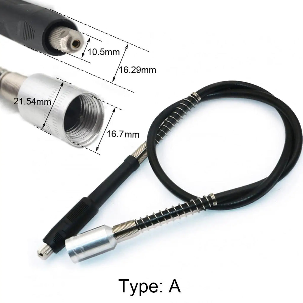 Flexible Shaft Rotary Tool Extension Cable for Grinder Drill, Type A/B/C/D Options