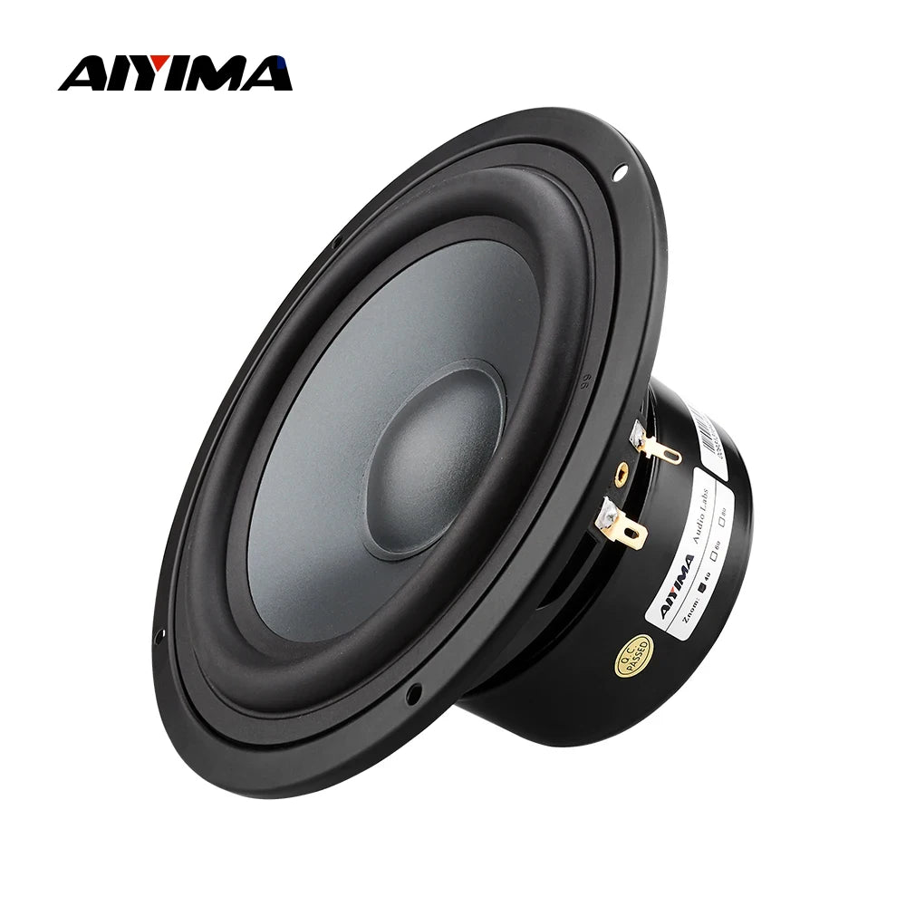 AIYIM 1Pcs 6.5 Inch Woofer Speaker 4 8 Ohm 80W Mid-Bass Speaker Unit Home Theater Bass HIFI Loudspeaker Bookshelf DIY