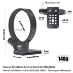 FOTGA Tripod Mount Ring For Tamron 50-400mm F/4.5-6.3 Di III VC VXD A067 For Tamron 100-400mm F/4.5-6.3 For Canon Port Nikon Por