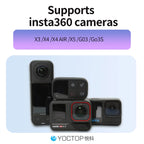YOCTOP is suitable for Insta360 sports cameras X3, X4, X5, GO 3S, Ace Pro2 Bluetooth remote control waterproof accessories