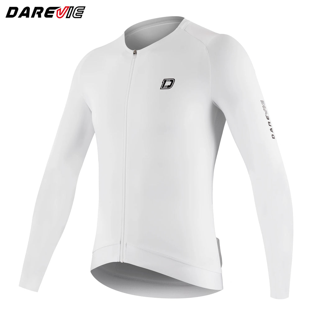 DAREVIE Men's Cycling Jersey DVJ278 Moisture Wicking Anti-Slip Hem, Black/Green/Grey/Red