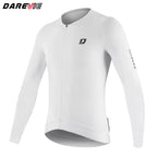 DAREVIE Men's Cycling Jersey DVJ278 Moisture Wicking Anti-Slip Hem, Black/Green/Grey/Red