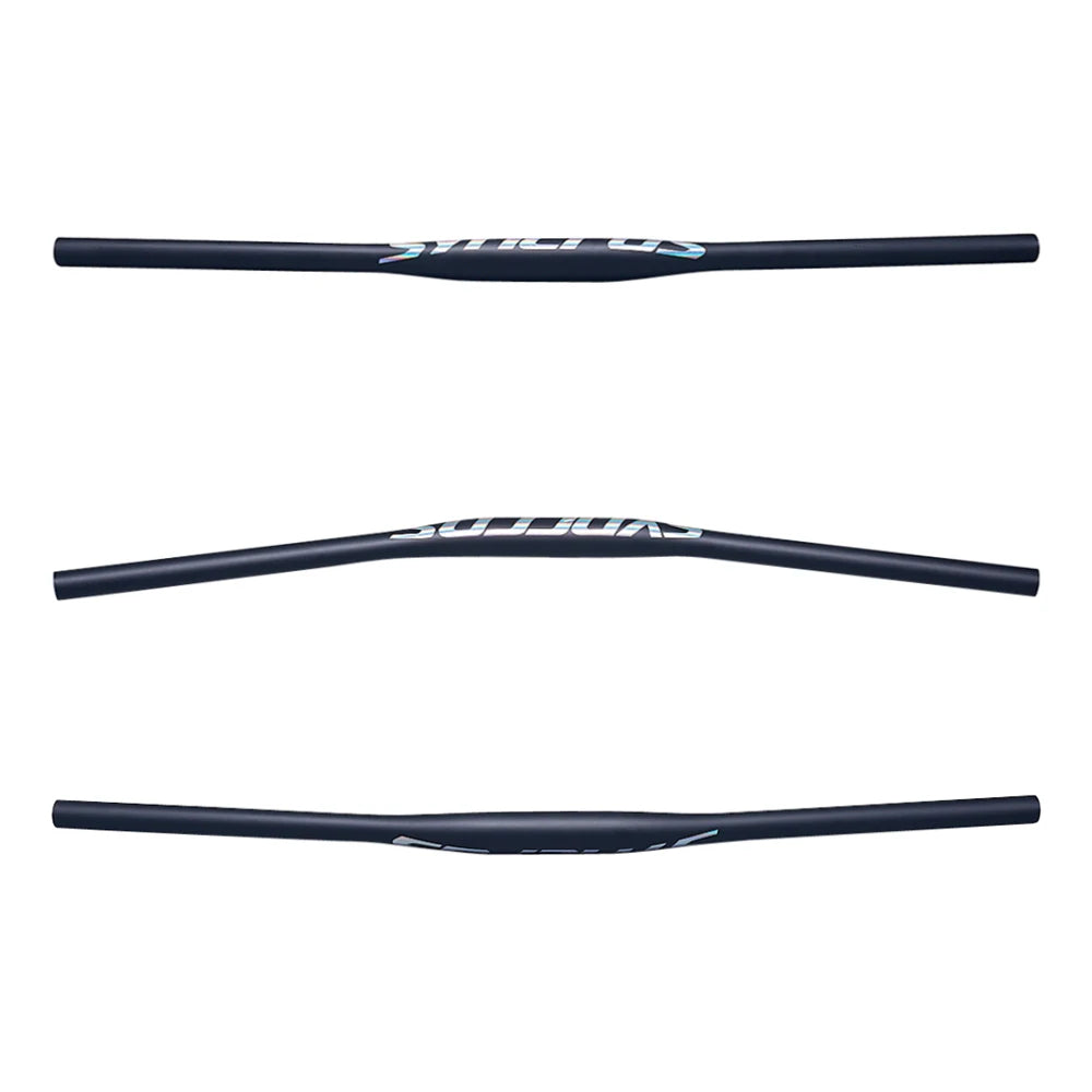 Syncros Carbon Fiber MTB Flat Handlebar 31.8mm Clamp 9° Sweep 580-760mm Black