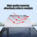 Car Snow Cover Extra Large Windshield Side Window Protector Covers For Snow Ice Sun Shade Dust Frost Freezing Accessories