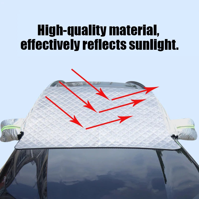 Car Snow Cover Extra Large Windshield Side Window Protector Covers For Snow Ice Sun Shade Dust Frost Freezing Accessories
