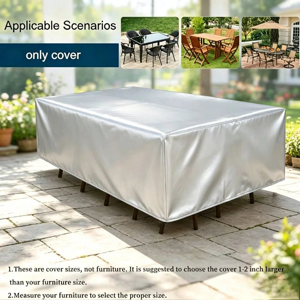 Waterproof Garden Furniture Covers, Rain and Snow Cover, Chair Covers for Sofa, Table and Chair, Dust Proof, Outdoor, 55 Sizes
