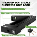Bicycle High-security Folding Lock 100CM Bicycle Lock Thickened Thickened Anti-shear Bicycle Lock Rotatable Lock Head Bike Lock