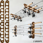 Ghosthorn Holds Up to 12 Rods Fishing Pole Rod Racks Wall or Ceiling Mounted Fishing Pole Rod Holders for Garage Storage