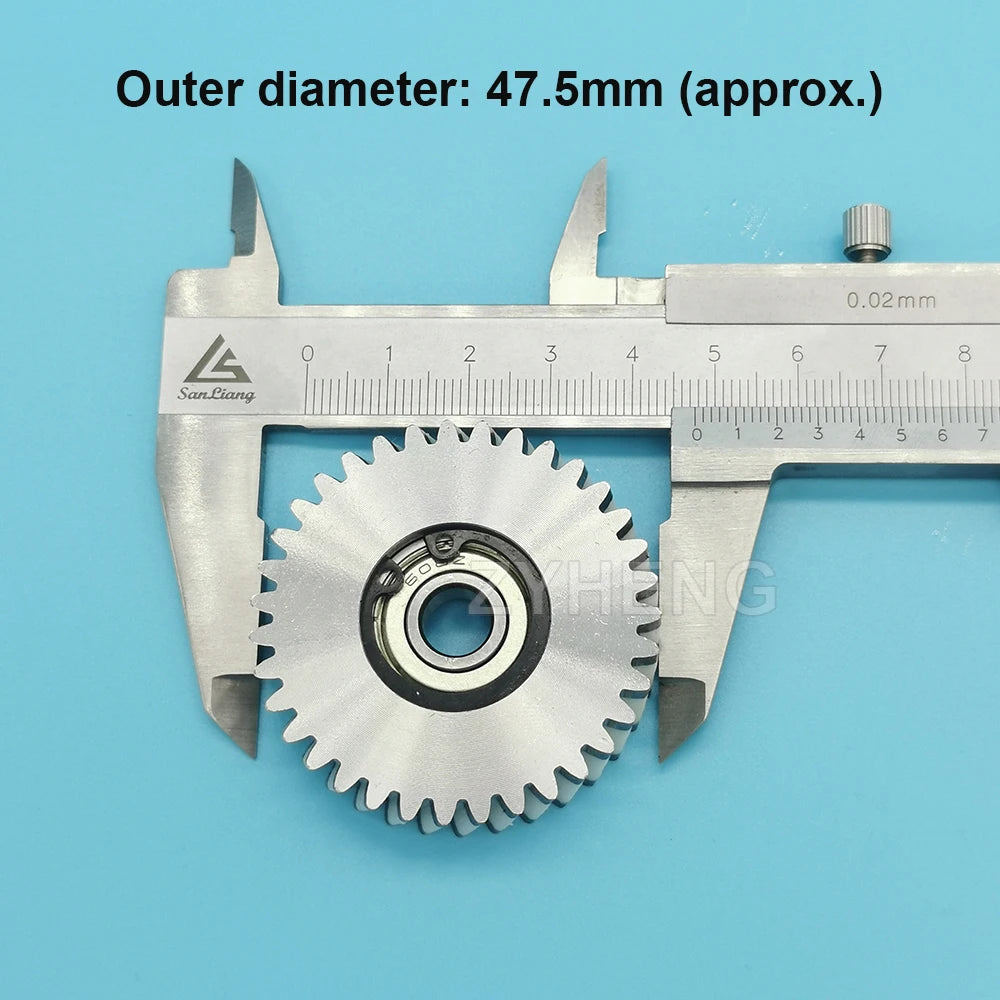 47.5x12mm Oblique Planetary Gear 35 Teeth Helical Gear With 8mm Bearings E-bike Nylon and Steel Gear For Electric Bike Hub Motor