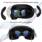 PU Leather Replacement Widen 3D Shaped Facial Interface Bracket Accessories For Oculus Quest 2 Breathable Sweat Guard Face Pad