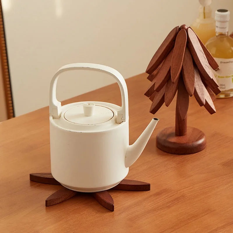 Tree Design Stand Bamboo Wooden Trivets Decorative Anti Scald Heat Resistant Table Mat Coaster Wood   Placemats Pot