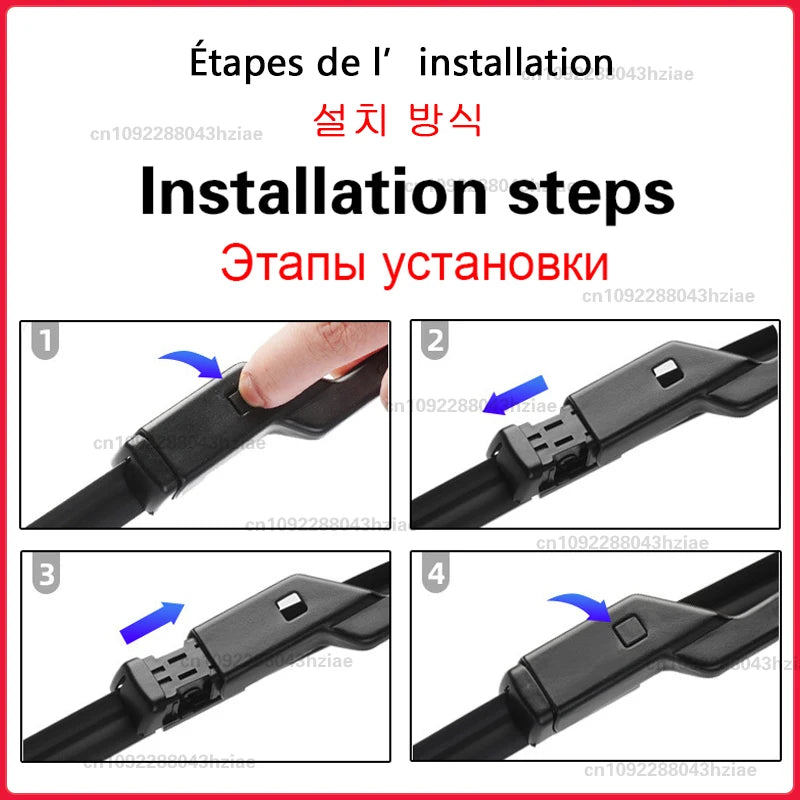 For Citroen C4 MK3 C4X C41 2020 2021 2022 Wiper Front Wiper Blades 24"+16" Windshield Windscreen Window Brushes Car Accessories