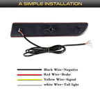 2pcs For Mitsubishi Lancer Evo X Outlander Red Rear Bumper Reflector Lights ,Tail/Brake Rear Fog Lamps and Turn Signal Light
