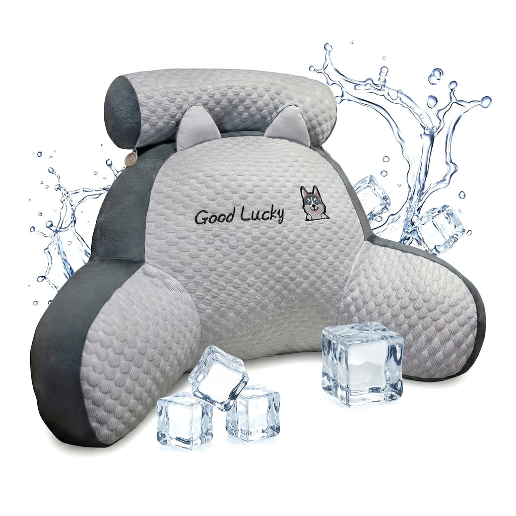 Reading Pillow for Adults, Ergonomic Back Wedge Support, with Cooling Cover for Watching TV, Gaming, Working & Recovery
