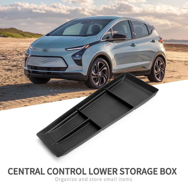 for Chevy Chevrolet Bolt EUV EV 2022-2024 Central Armrest Lower Layer Storage Box Car Center Console Tray Organizer Accessories