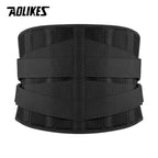 AOLIKES Lower Back Brace Lumbar Support Belt with 6 Stays Anti-Skid Breathable, Size L