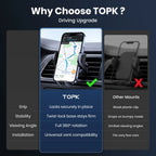 TOPK Car Phone Holder Mount Upgraded Stainless Steel Hook Cell Phone Holder for Car Air Vent Mag-Safe Compatible All Phones