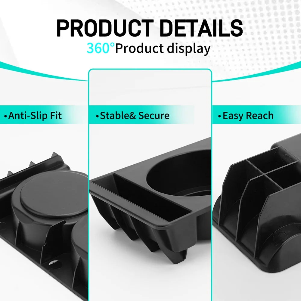 Car Cup Holder ABS For Mercedes W201 190E Double Coffee Beverage Cup Holder