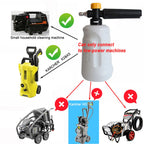 Vibrant Painted Pressure Washer Gun with Plastic Foam Cannon + Bosch Adapter + 5-Color Nozzle Set, Specialized for Low-Power Cle