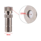 50Pcs Sprayer Nozzle 8mm 0.2~0.6mm Misting Fog Machine Cooling Landscape Dust Removal Disinfection Humidify Water Nebulizer