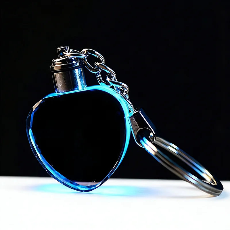XTOOL Wholesale 10pcs Blank K9 Shining Crystal Heart Shaped Keychain for 3D Laser Engraving Crystal Pendants