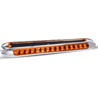 Powerful LED 15 Lights High Mounted Grille/Brake Lights 12V/24V Yellow Red Easy Installation Version For Truck/Lorry/Pick up