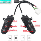 Multi-Function Steering Wheel Buttons Audio Volume Music Control Switch Green Backlight With Bluetooth For Honda Civic 2006-2011
