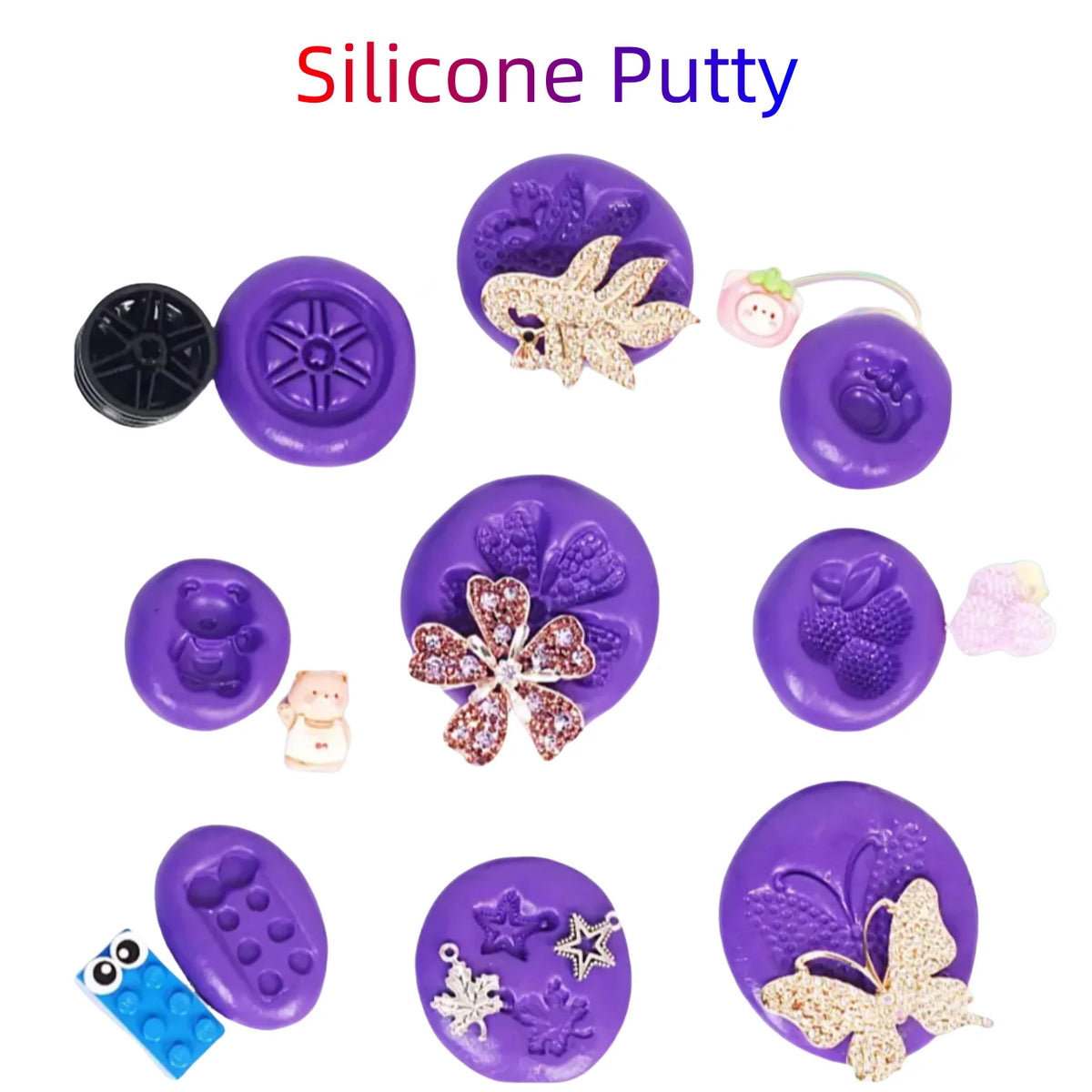 Sale Silicone Putty Kit for DIY Resin Mold Make Quick-Curing, 1:1 Mix, Reusable Mold, Ideal For Soap & Candle Making.