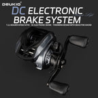 7.1:1 6+1BB DC Electronic Brake Baitcasting Reel Anti Backlash Smart Cast 6KG Drag 168g Lightweight Long Distance Lure Fishing