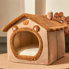 New Foldable Pet House Removable Washable Cat House Puppy Cave Sofa Pet Bed House for Extra Small Dogs and Small and Medium Cats