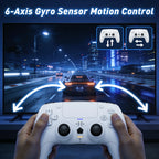 Wireless Game Controller for PS5/PlayStation 5 and PC, Adaptive Triggers, Mute Button, Black/White