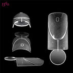 BNG 140Pcs Dual Forms with Inner Arc Line Oval Square Coffin Upper Forms for Quick French Matte  Nail Molds for Nail Extensions