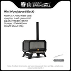 Goout Springhill Mini Woodstove Outdoor Camping Tour Incense Burner Folding Portable Stove Home Desktop Mosquito Incense Burner