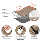 Waterproof Patio Hanging Egg Chair Cover Windproof Swing Egg Chair Cover Egg Chair Slipcover With Zipper and Adjustable Hem Cord