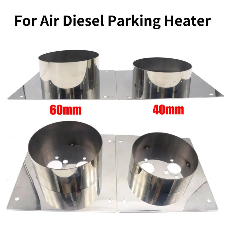 40mm 60mm Air Diesel Heater Chinese Diesel Heater Mounting Plate Stainless Steel Turret Planar Eberspacher Webasto Heaters