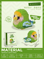 Animal Bird Building Blocks Toy for Children Girl 8 Year Old Kids Birthday Gift Mini Educational Parrot Assembling Brick Boy Toy