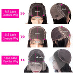 Human Hair Lace Front Wig 180% Density Body Wave/Curly 4x4 5x5 13x4 Closure 14-32in
