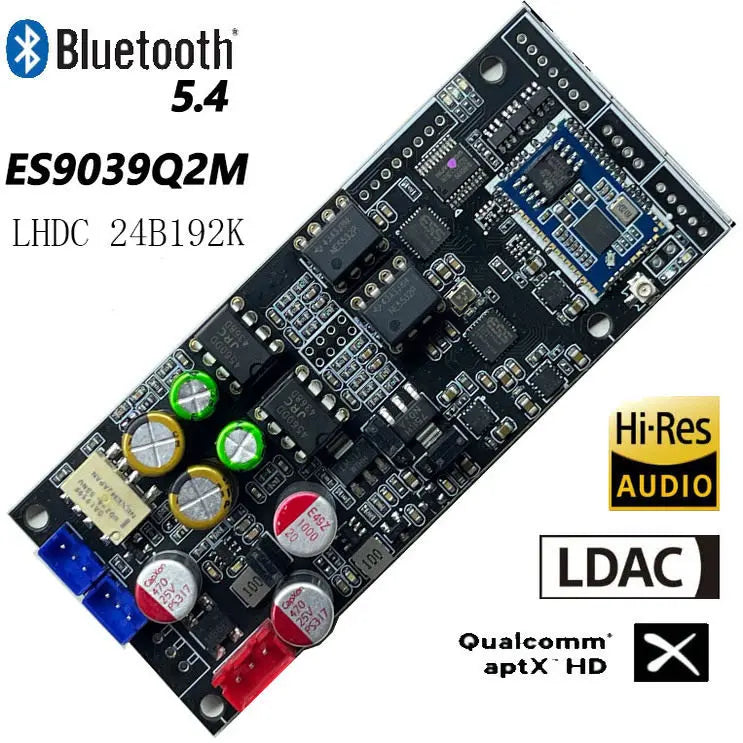 ES9039Q2M Bluetooth 5.4 QCC5181 Decoder Board LHDC 192K I2S DSD IIS DAC