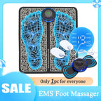 EMS Foot Massager Mat Electric TENS Foot Massage Pad Foldable Muscle Stimulator