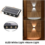 Solar Wall Lamp Led Outdoor Waterproof Decoration Garden Lamp Up And Down Luminous Lighting for Wall Porch Balcony Garden Street