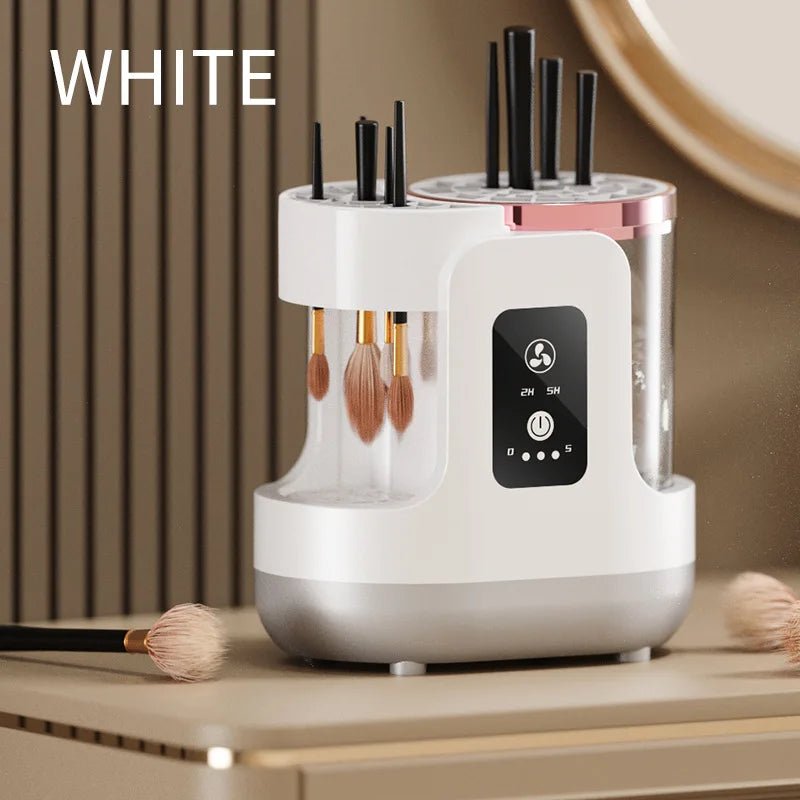 USB Electric Makeup Brush Cleaner Portable 3 In 1 Makeup Brushes Cleaner Drying Rack Lazy Cleaning Brush Washer Quick Dry Tool
