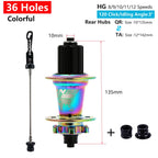 TANKE MTB 120 Click Hub 6 Bearing Bike Front Rear 28 32 36 Holes Disc Brake QR Bicycle mass thunder Noisy Cube 6 Pawl Hubs TH390