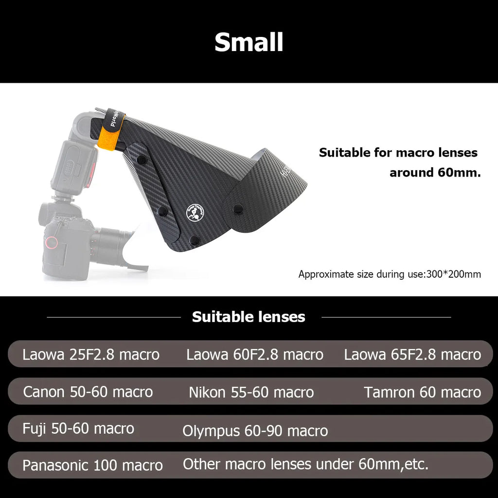 Guage Hoof Cover Universal Flash Diffuser Softbox Speedlight Reflector Snoot Camera Accessories for Macro Lens Shooting