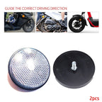 2PCS Circular Reflector Universal Car Trucks Motorcycle ATV Bikes Bicycle Reflector Safety Reflector Motorcycles Accessories