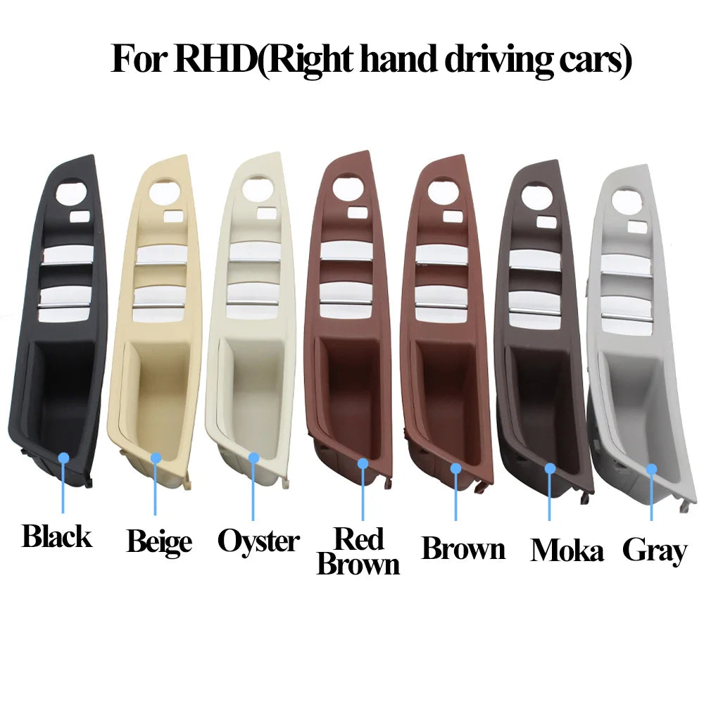 LHD RHD Driver Side Armrest Door Handle Panel Cover for BMW 5 Series F10 F11 F18 520 523 525 528 530 Black Beige Gray Red Brown